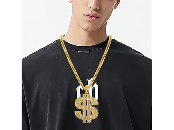 HUITIAN INTL Hip-hop dollar necklace