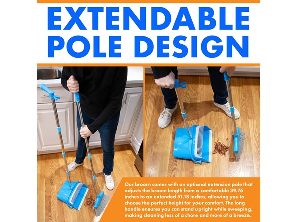Hub City Heavy Duty Broom and Dust Pan