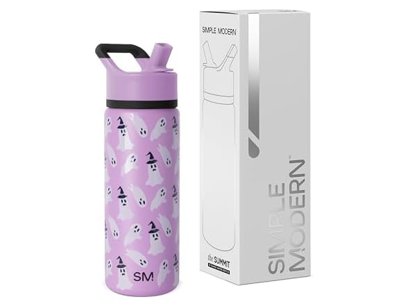 Simple Modern Halloween Kids Summit Water Bottle with Straw Lid 18oz