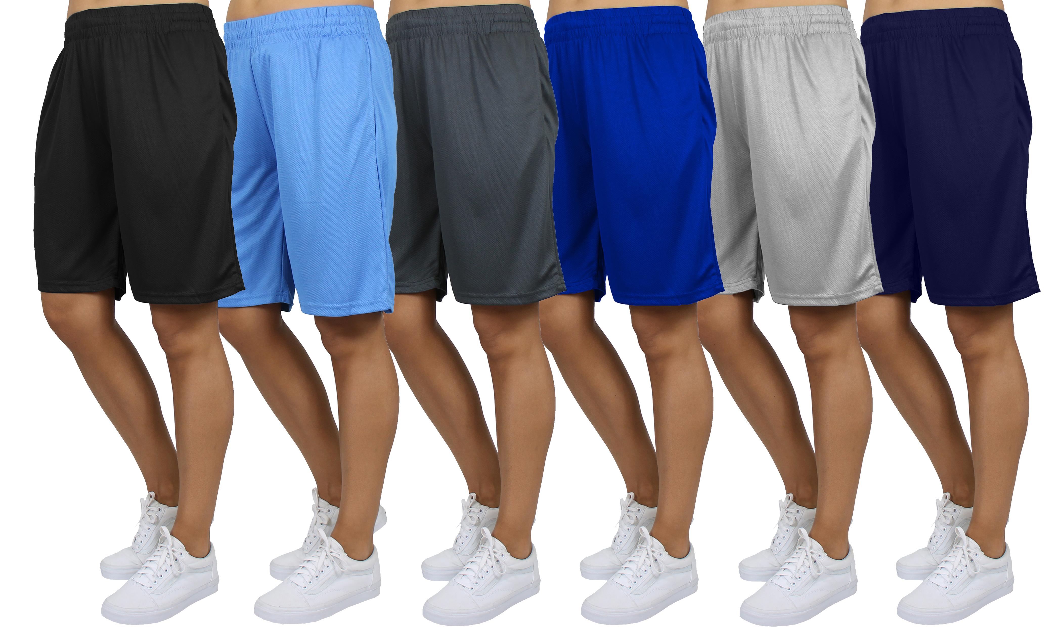 6-Pack Active Mesh Shorts (Sizes, S-5XL) - Gallery 21