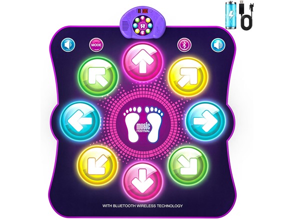 Light Up Dance Mat w/ 6 Game Modes