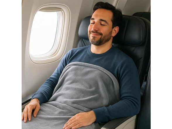 1 or 2Pk Comfort Fly Travel Blanket