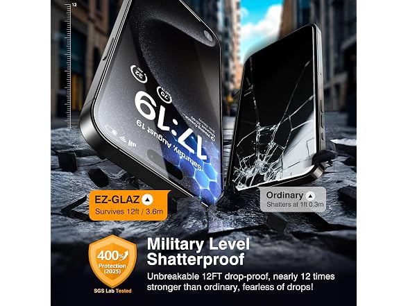 EZ-GLAZ iPhone 15 Pro Screen Protector 4+2 Pack