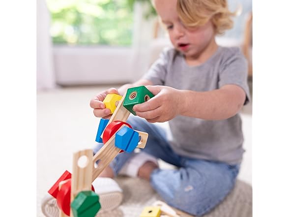 Melissa & Doug Wooden Construction Building Set