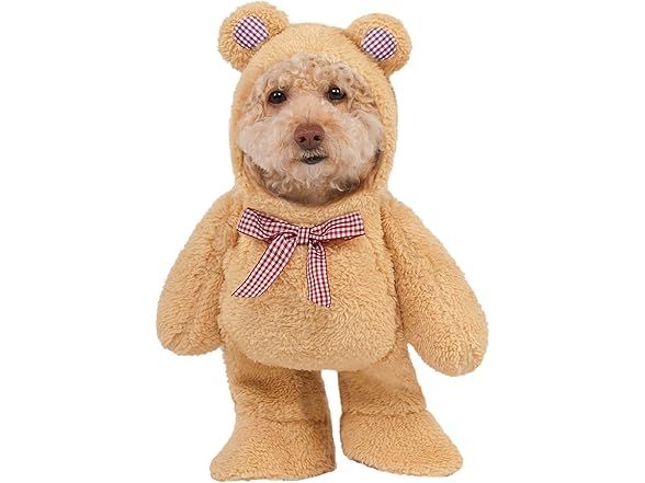 Rubies Walking Teddy Bear Pet Costume for Dog