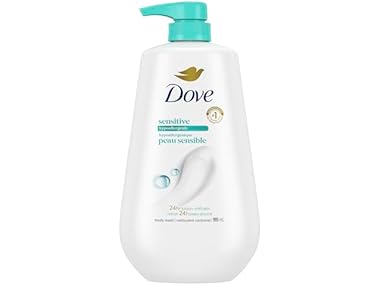 $24.99 (3-Pack) DoveBody Wash Sensitive Skin, 34 Fl Oz dealfomo