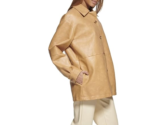 Levi's Tan Leather Blazer (M)