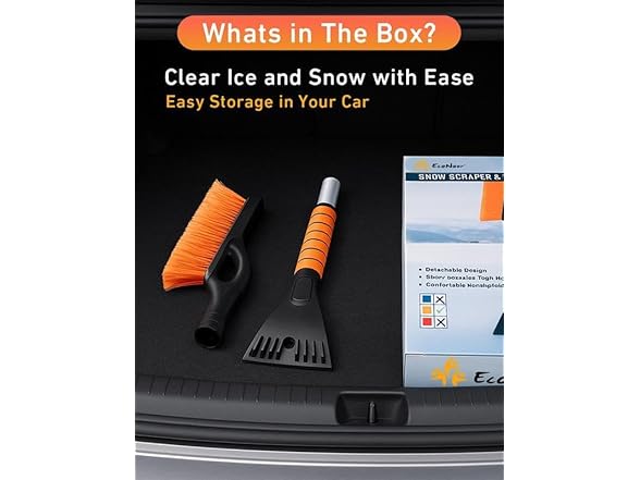 Aluminum Ice Scraper & Snow Brush 27