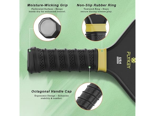 FLYKEY T700 Carbon Fiber Pickleball Paddle
