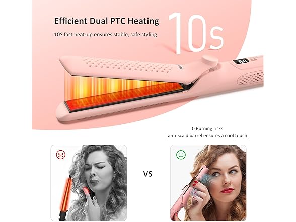 MESCOMB 360° Airflow Styler Curling Iron - 1.25 Inch