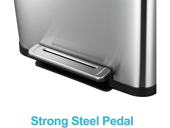 OUTLANE 13 Gallon Stainless Steel Kitchen Trash Can