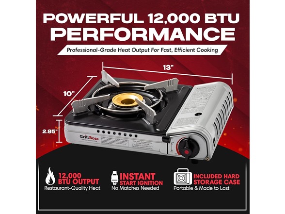 Grill Boss Dual Fuel Portable Stove