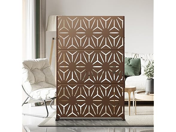 YESUNEED Metal Privacy Screen 72"×47"