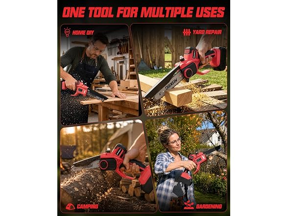 Yaxtron Brushless Mini Chainsaw