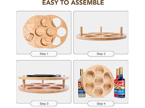 Coffee Syrup Organizer and Holder