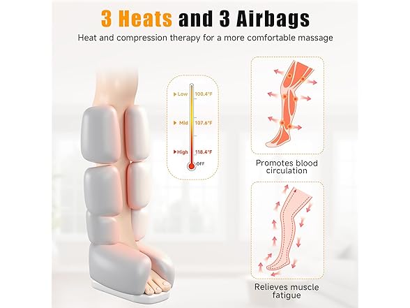 Banspol Leg Massager with Heat and Compression