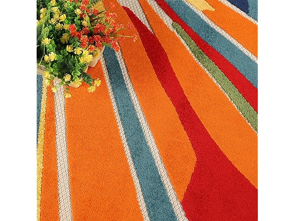 Superior Modern Geometric Abstract Indoor Outdoor Rug