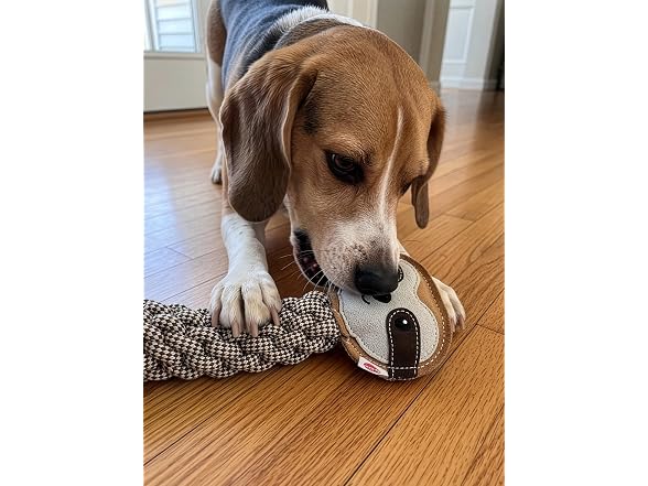 SPOT Dura-Fused Colors Leather Bottle Cruncher Sloth Dog Toy