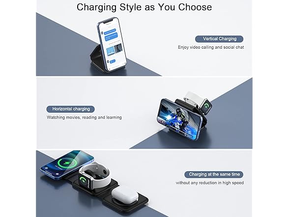 RTOPS 3 in 1 Magnetic Wireless Charger - Gallery 2