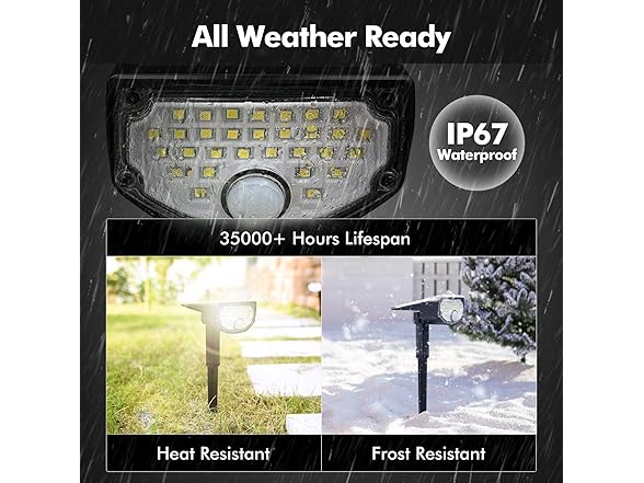 6 Pck Motion Sensor Outdoor Lights