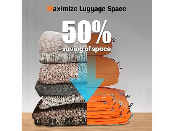 3 Pack Vacuum Bags for Travel