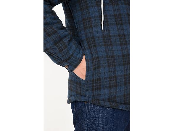 Zenthace Men (L) Quilted Flannel Shirt Jacket Coat