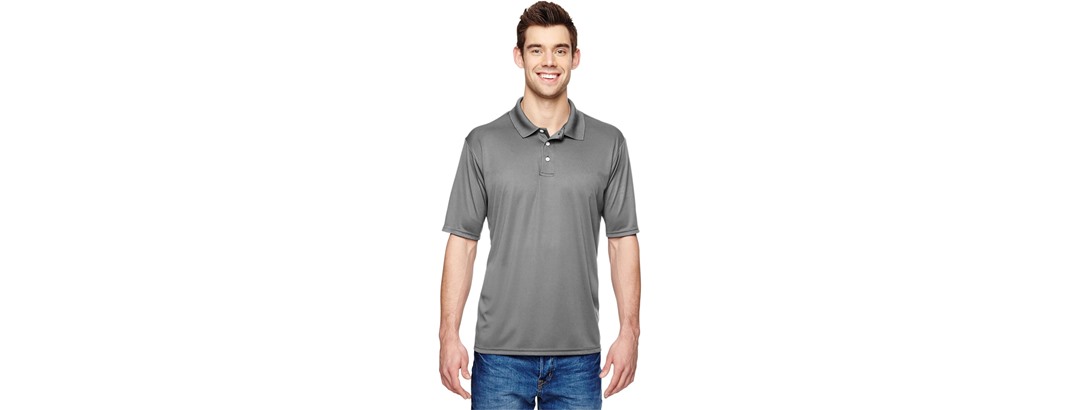 Hanes Men (M) Cool DRI Grey Polo
