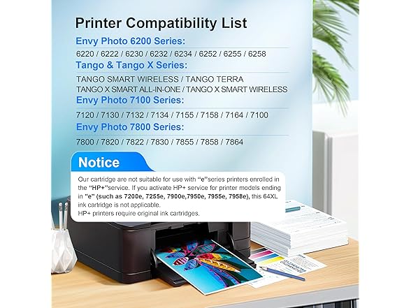 Adoccur 64XL Ink Cartridge Replacement