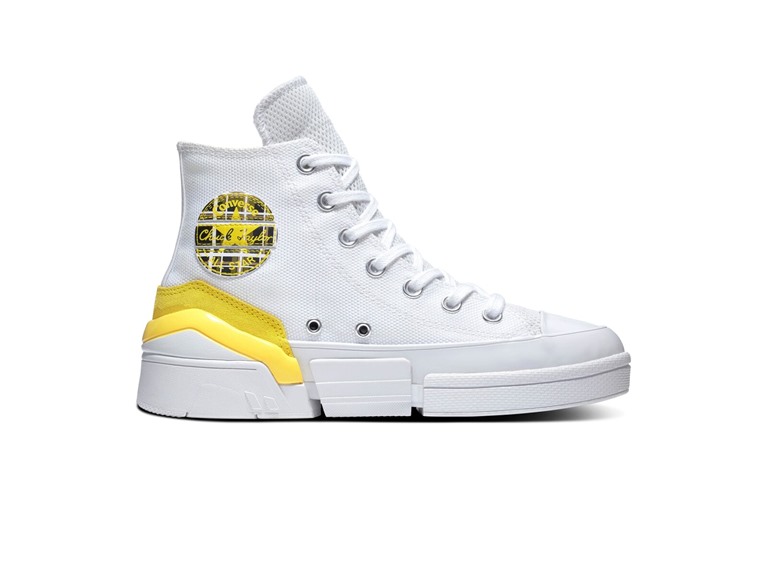 Converse All Star CPX70 High White/Speed Yellow/Black Shoes 5.5 Men/7.5 Women