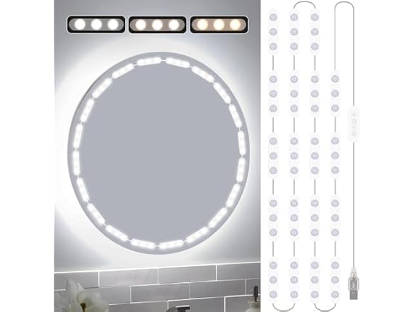 Bairth 20 Dimmable LED Vanity Lights for Mirror