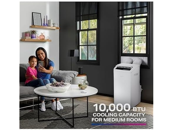 GE Profile 10,000 BTU Smart Dual-Hose Portable AC