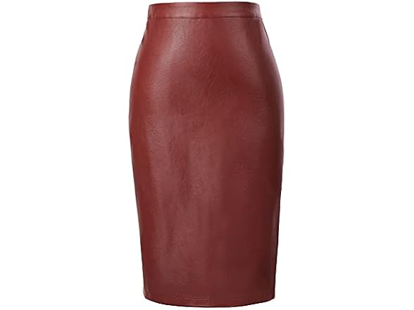Kate Kasin Women (XL) Leather Skirts Midi Skirts
