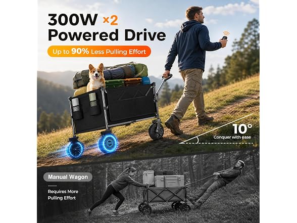 Everyfun Electric Utility Wagon 330 Lbs