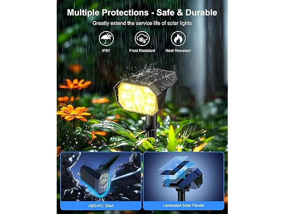 Brightown Solar Lights OutdoorWarm White