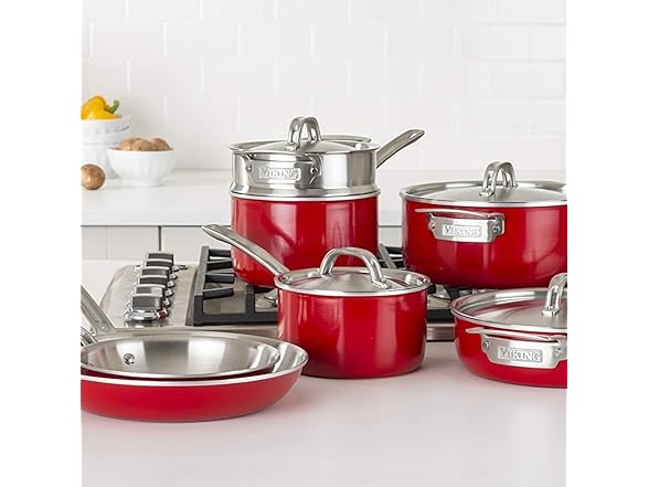 Viking Multi-Ply Color 2-Ply 11pc Cookware Set