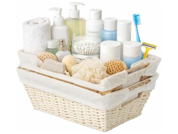 Sukkiri Homu Wicker Storage Basket with Liner