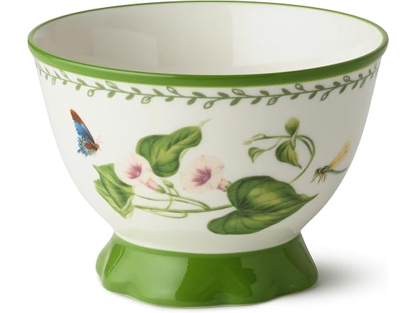 Mirabella Porcelain Footed Ice Cream Dessert Bowls Set of 4