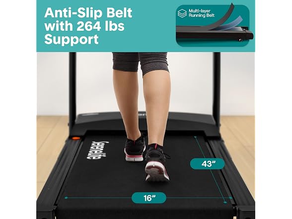 SereneLife Portable Foldable Treadmill