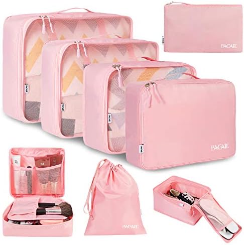 8 Pc Packing Cubes Luggage Organizers