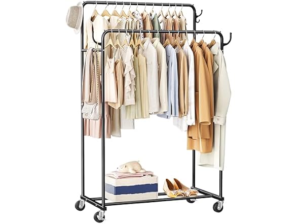 HogHow Rolling Clothing Rack