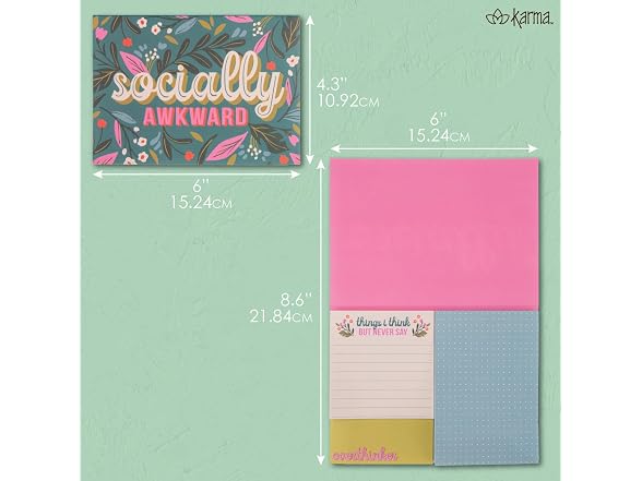 Karma Sticky Note Booklet Stick to Plan