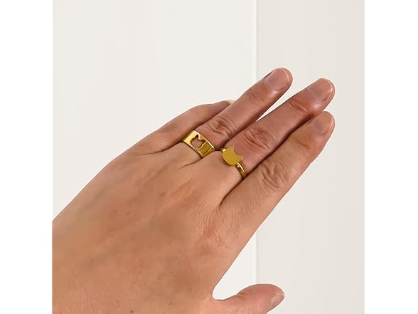 Matching Cute Animals Promise Rings