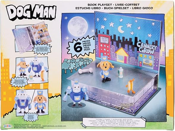 Dog Man 2.5" Figure Book Reveal Playset