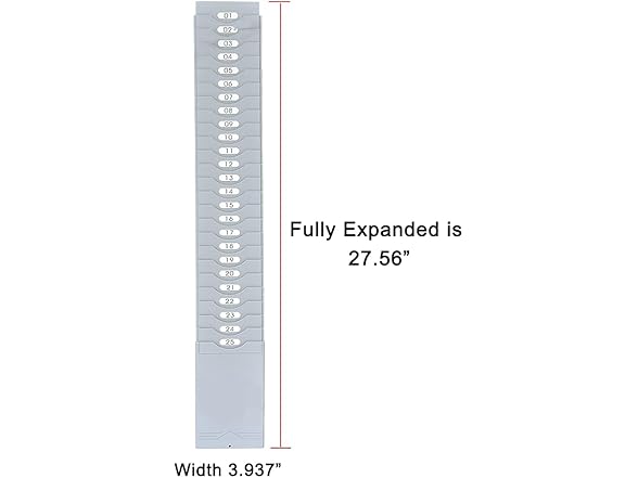 JMIUHACOU Expanding Time Card Rack