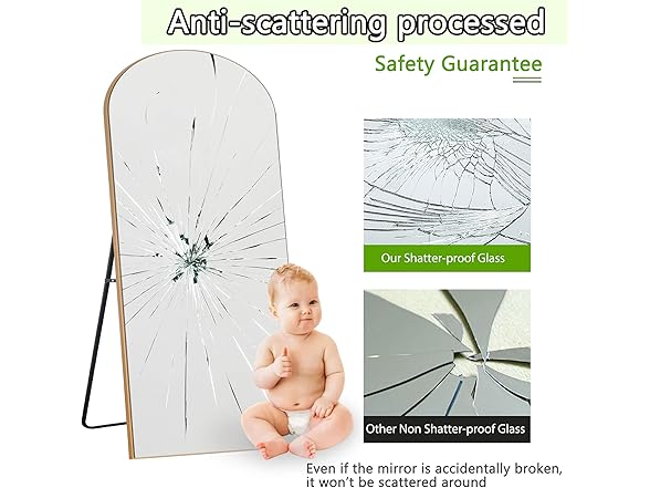 NeuType Arched Full Length Mirror, 71"x32"