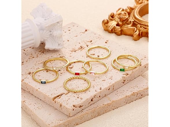 Ritach Gold Birthstone Rings