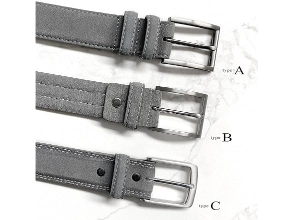 Belts.com Men (38) 35mm Belt Suede Full Belt Belt