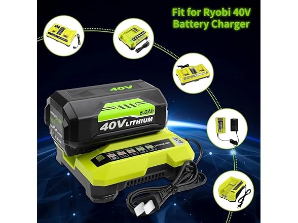 Simple Plus+ Replacement Battery Ryobi 40V 6Ah 2pk