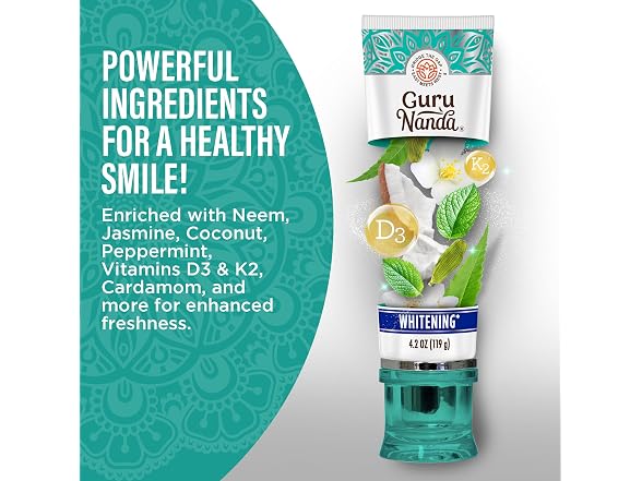 GuruNanda Hydroxyapatite Toothpaste Whitening