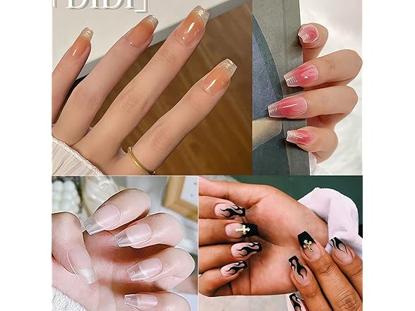 AddFavor Coffin Nail Tips 300pcs